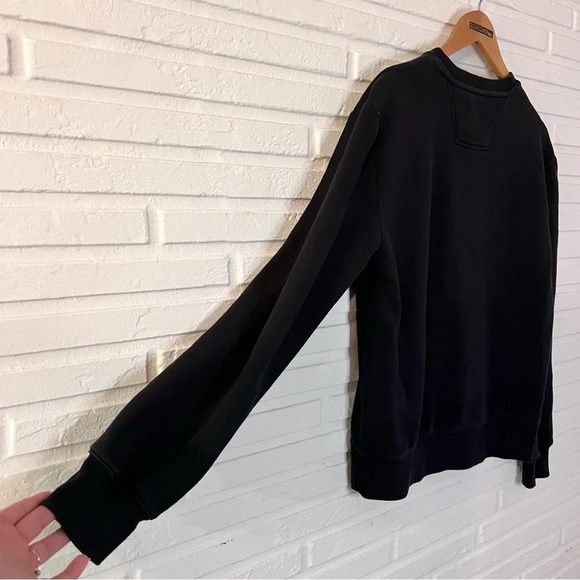 Calvin Klein Jeans Black Monogram Pullover Sweater, Women’s Size Medium - Picture 3 of 6